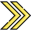 Double chevron icon 64x64