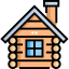 Wooden house icon 64x64