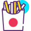 French fries icon 64x64