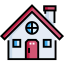 Wooden house icon 64x64