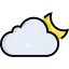 Cloudy night icon 64x64