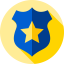 Police badge icon 64x64