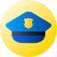 Police cap icon 64x64
