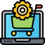 Online shopping icon 64x64