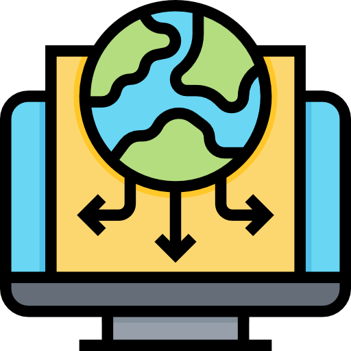 Globe grid icon