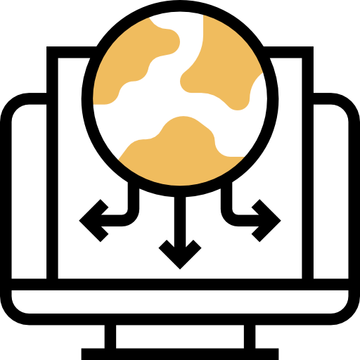 Globe grid icon