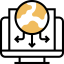 Globe grid アイコン 64x64