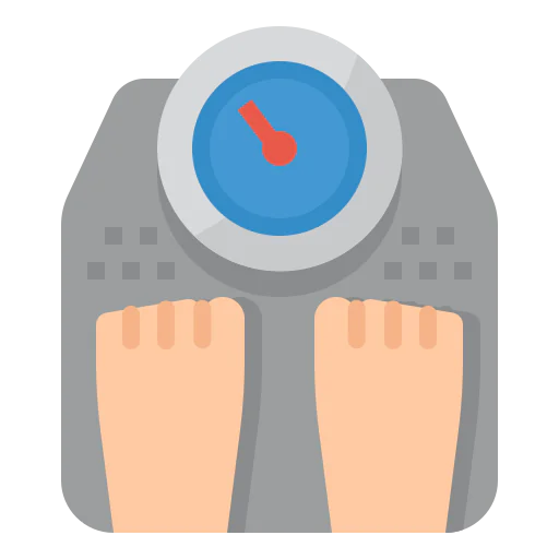 Weight scale icon