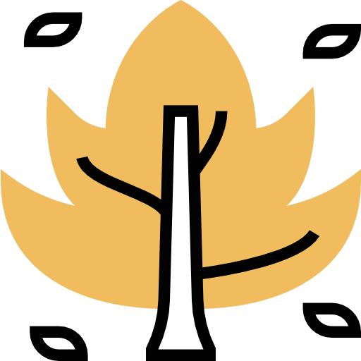 Dry leaf icon