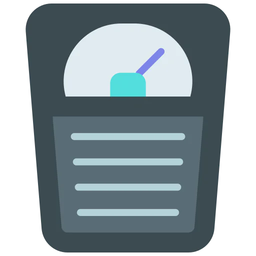 Weight scale icon