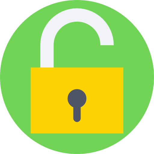 Open lock icon