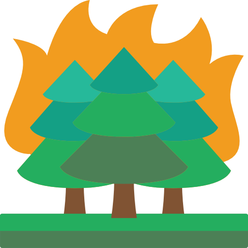 Forest fire icon