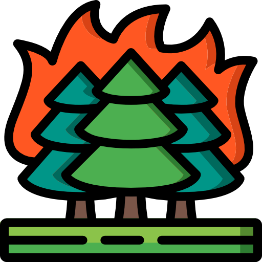 Forest fire icon