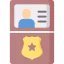 Police identification icon 64x64