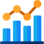Bar chart icon 64x64