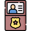 Police identification icon 64x64