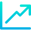 Line chart icon 64x64