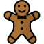 Gingerbread man icon 64x64