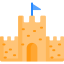 Sand castle icon 64x64