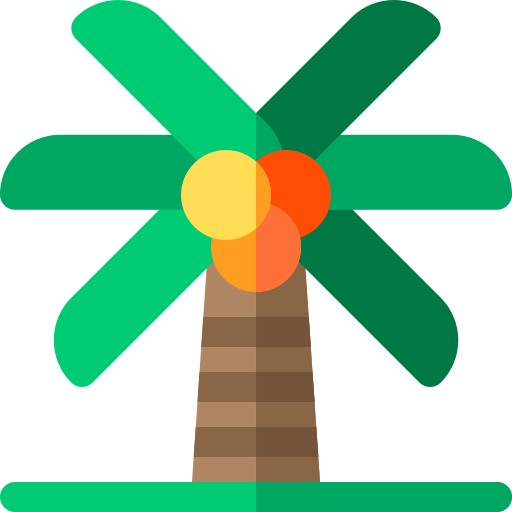 Coconut tree icon