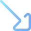Diagonal arrow icon 64x64