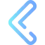 Left chevron Ikona 64x64