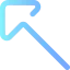 Diagonal arrow icon 64x64