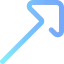 Diagonal arrow icon 64x64