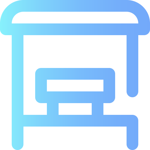 Bus stop icon
