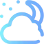 Cloudy night icon 64x64