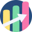 Bar chart icon 64x64