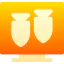 Cyber attack icon 64x64