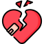 Broken heart icon 64x64