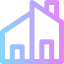Modern house icon 64x64