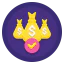 Money bags icon 64x64
