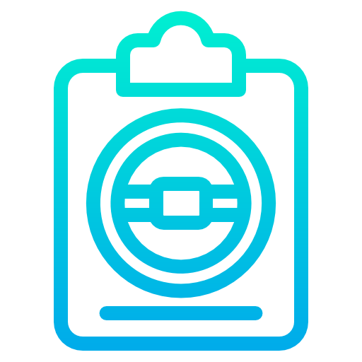 Driving test icon