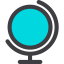 Earth globe icon 64x64