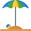 Beach umbrella іконка 64x64