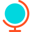Earth globe icon 64x64