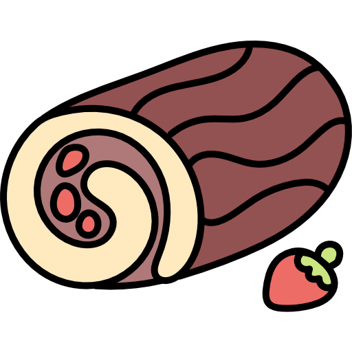 Roll cake icon