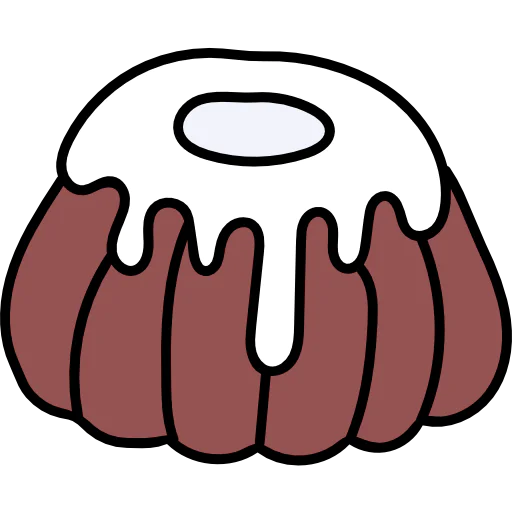 Sponge cake icon