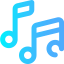 Musical notes icon 64x64