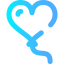 Heart balloon icon 64x64