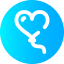 Heart balloon icône 64x64