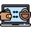 Money transfer icon 64x64