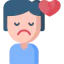 Broken heart icon 64x64