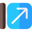 Diagonal arrow icon 64x64