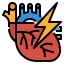Heart attack icon 64x64