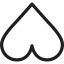 Heart upside down icon 64x64