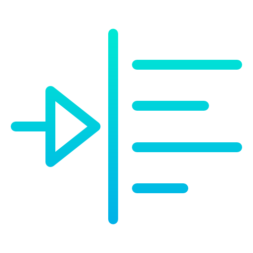 Left alignment icon